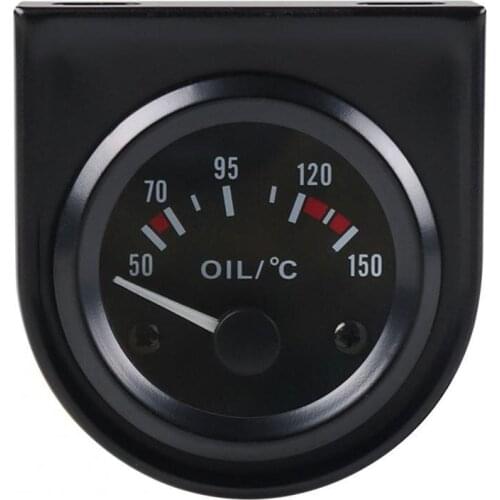 Water Temp Gauge Precise Install Easily ABS Autogage Oil Temp Gauge for Car 12V 2Inch Fuel Gauges Auto Replacement Parts
