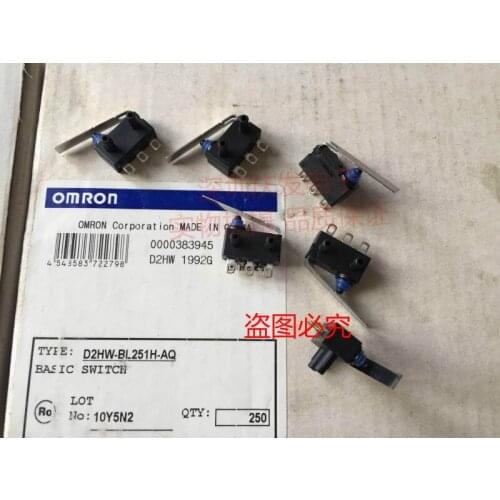 Door lock touch micro switch D2HW-BL251H original Japanese waterproof car