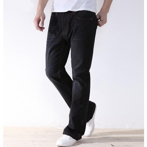 Men Plus Size Pants jeans strech comfortable 38 40 42 44 46 48 Mens High Stretch Large Trouser Loose Jeans for Men