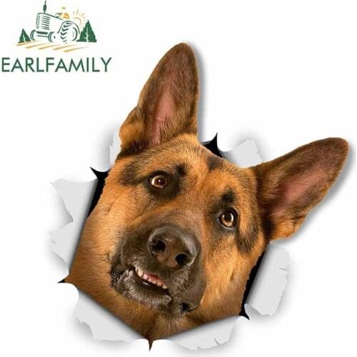 EARLFAMILY 13cm x 12.7cm For Dog Fine Decal Surfboard Car Stickers Waterproof Fashion Vinyl Material Motorcycle For JDM SUV RV