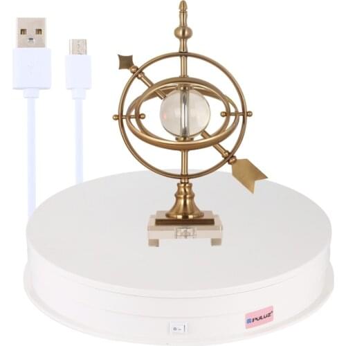 30cm USB Electric 360 Degree Rotating Turntable Display Stand For Photography Max Load 20Kg Video Vlog Shooting Props Turntable