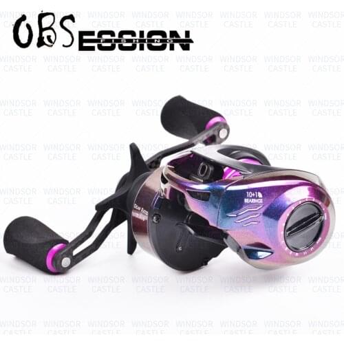 OBSESSION Carbon Fishing Reel 160g 7.1:1 Max Drag 6kg 10+1BB Ultralight Baitcasting Reel High Speed Freshwater Fishing Wheel