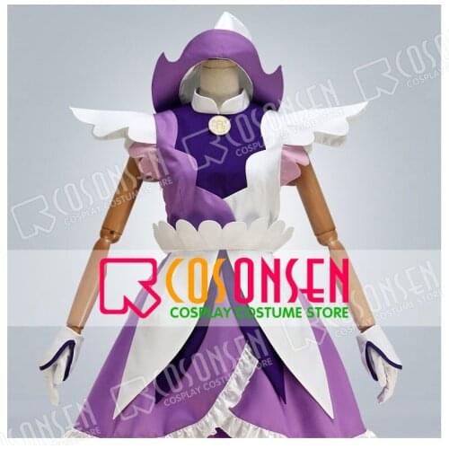 COSPLAYONSEN Anime Magical DoReMi Ojamajo Doremi onpu segawa Purple Cosplay Costume Dress Any Size