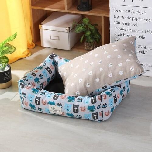 Dog mat Winter Warm Soft Cats Sleeping Bed Dog House Bed Pets Bohemia Style Cat house Nest Pet Asscessories