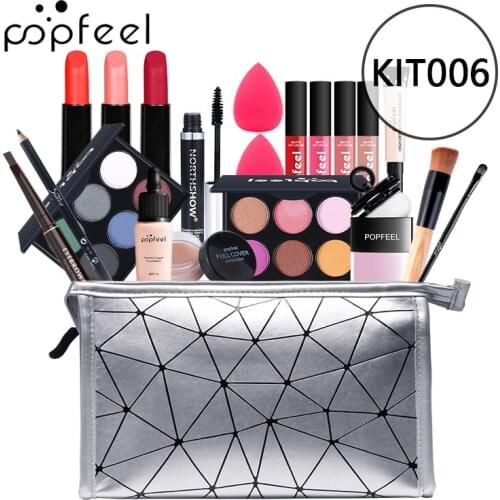 POPFEEL ALL IN ONE Full Starter Makeup Kit Mixed Cosmetics Kit With No Duplicates Makeup Sets TSLM1