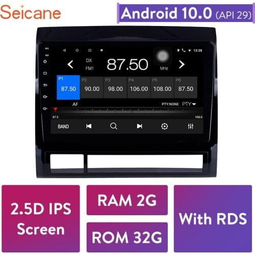 Seicane Android 10.0 Car Head Unit Radio Audio GPS Multimedia Player for 2005 2006-2013 TOYOTA TACOMA/HILUX (America Version)