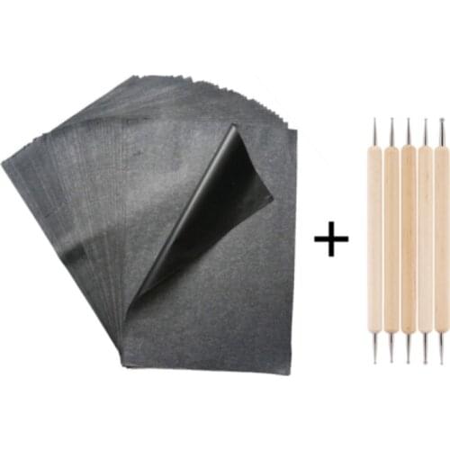 Carbon Paper for Tracing 30 Black Graphite Transfer Sheets for Copying, Drawing Patterns on Wood, Canvas, Paper & Other Art Surf
