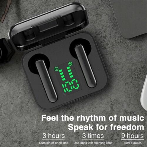 100sets wholesale TWS J4 Wireless Earbuds Bluetooth 5.0 Earphone Sport Stereo Bass Wireless Earbuds LED Display HD Music Headset