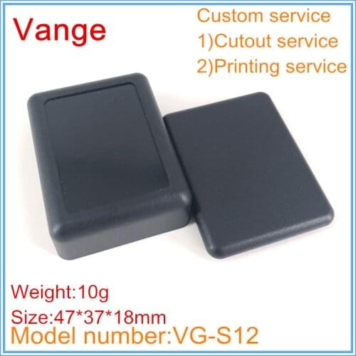 2pcs/lot small IP54 ABS plastic junction box for electronic with printing service 47*37*18mm