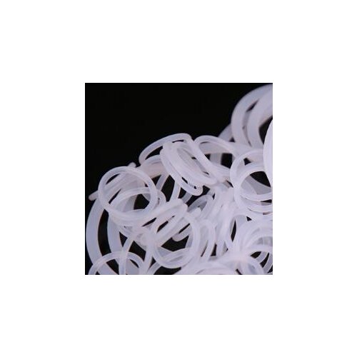 30pcs 2mm wire diameter white silicone O-ring outer waterproof insulation rubber band 32mm-40mm outer diameter