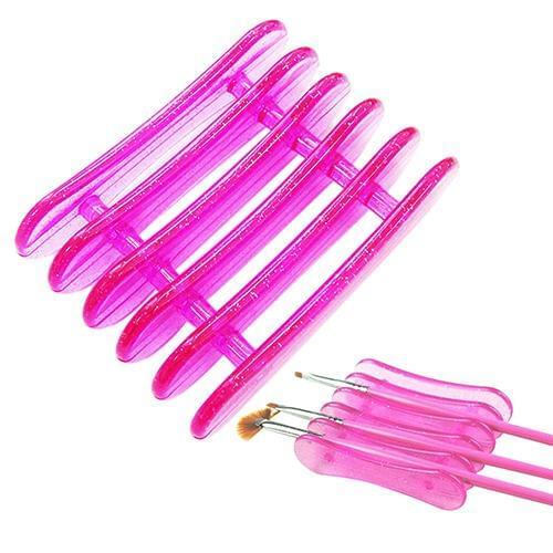 Nail Art Design Craft Acrylic UV Gel Brush Pen Rest Plastic Holder Stand Supply