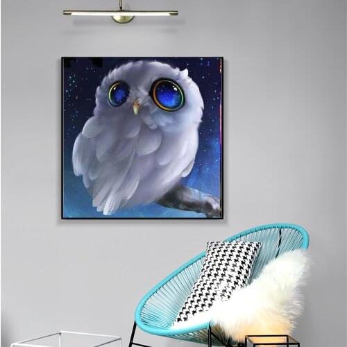 Diy 5D Diamond Embroidery Animal Owl Full Set Diamond Mosaic Cute Owl Round/Square 5D Diamond Painting Cross Stitch Kits FG1723