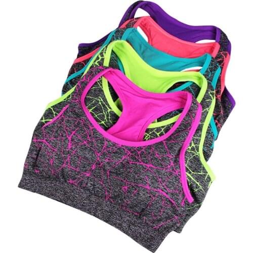 SVOKOR Bra High Stretch Breathable Top Shockproof and Quick-drying Fitness Section Dyeing Bra Gym Seamless Crop Bra