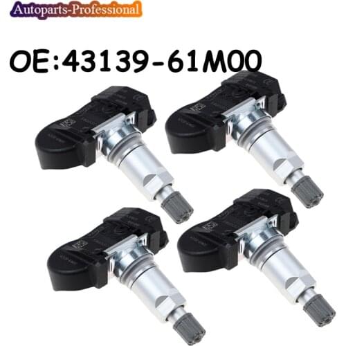 4 PCS New For Suzuki Vitara SX4 S-cross Ignis Baleno Swift Jimmy Car TPMS Tire Pressure Sensor 433MHZ 43139-61M00 4313961M00