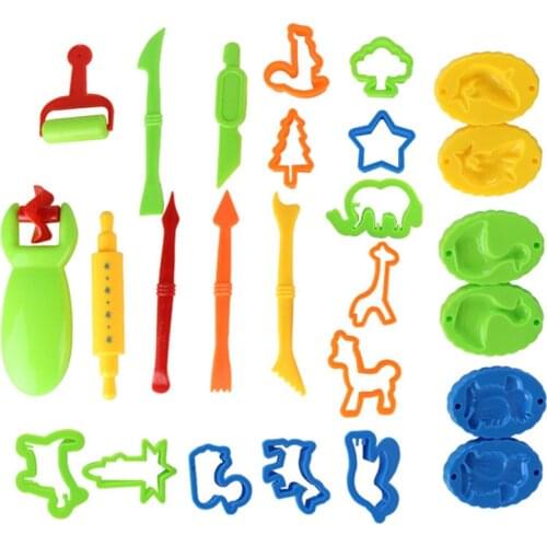Plasticine Mold Modeling Clay Kit Slime Creative 3D Plasticine Tools Play Dough Tools Sets DIY Kid Cutters Moulds Toys for Kids