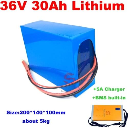 36V 30Ah Lithium battery not 36V 20AH Electric Bike battery 36 V 30ah 1000W Scooter Battery with 10S BMS +5ACharger