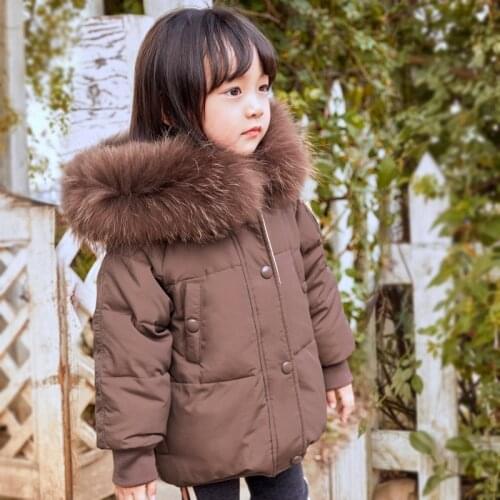 Fashion Winter Down Jacket For Boys Children Jacket Kids Hooded Warm Outerwear Coat For Girls Clothes Teens Student Down Jacket