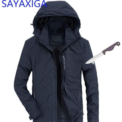 Outdoor self-defense Men jacket anti cut stab resistant security blade stab proof police swat stealth arme de defence clothing4X