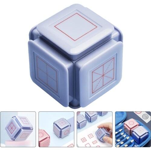 Kids Educational Stamper Six-Side Seal Stamp Early Education Seal Stamp Teachers' Teaching Seal ChildrenS Pinyin Revised Seal