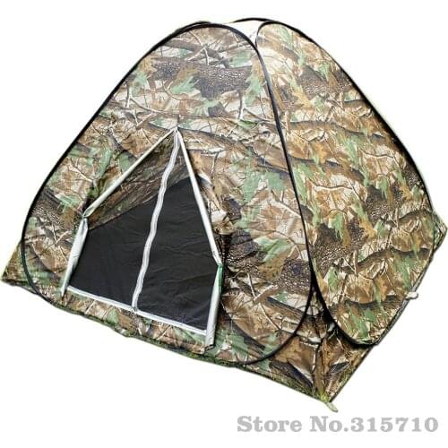 Camouflage Camping Hiking Easy Setup Instant Pop Up Tent Portable Carry Silver Coated Anti-UV Outdoor Travel Family Tent