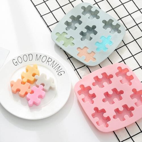 Creative Silicone Ice Tray Mold Microwave Oven Baking Chocolate Puzzle Making Cookies Tool silicone mold chocolate mold