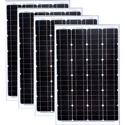 Panel Solar 12v 60w 4 Pcs Solar Panels 48v 240W Solar Car Charge Battery Solar Home Lighting System Motorhome Camping Car