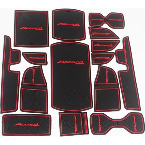 Carstyling For Honda Accord 2018 2019 2020 Non-slip Mats Car Cup mat door anti-slip mat Interior modification sticker