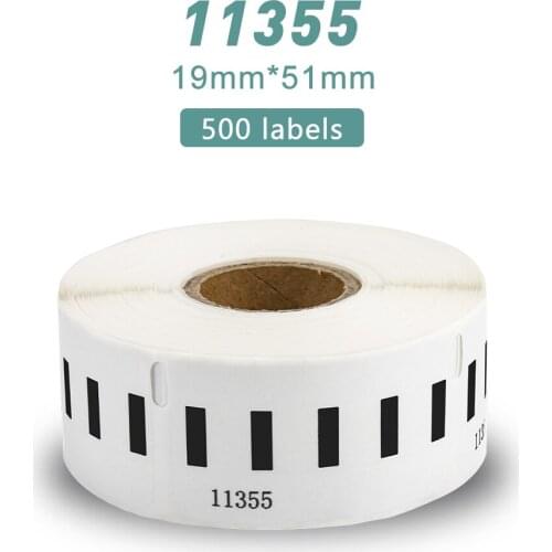 UniPlus Multipurpose Labels Roll 11355 Compatible Dymo Labelwriter Printer Label Maker 19mm*51mm 500pcs Thermal Paper Sticker