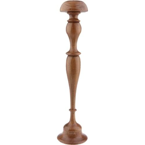 Vintage Free Standing Solid Wood Hat Wigs Holder Stand Display Rack