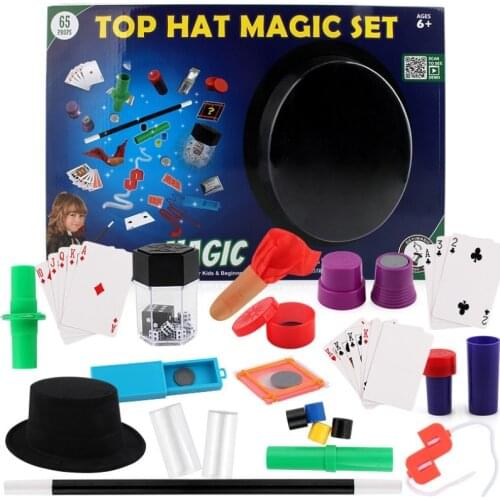 Chidlren Magic Tricks Toys Junior Magic Set Simple Magic Props For Magic Beginner Children With Teaching Kit YH2089