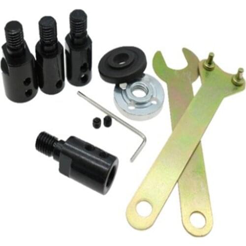 1 комплект M10 5/8/10/12 мм дрель Шпиндельный адаптер шлифовальный Полировочный вал двигателя Настольный шлифовальный станок пил