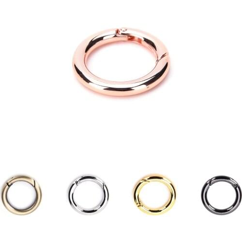 1 PCS Dia 28mm Circle Round Carabiner Camp Spring Snap Clip Hook Keychain Climbing Tool