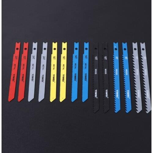 14 Pcs Jigsaw Blades Set U Shank Fitting Jig Saw Metal Plastic Wood Blades R9UC