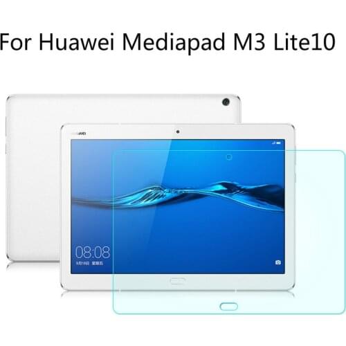 2.5D 0.3mm Tempered Glass Membrane for Huawei Mediapad M3 Lite10 Bah-w09 Al00 L09 10.1" Case Toughened Steel tablet Screen Guard