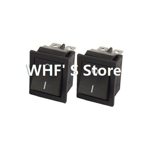 2pcs 16A/20A 250V/125V AC 6 Pin DPDT ON/ON I/O Snap In Boat Rocker Switch