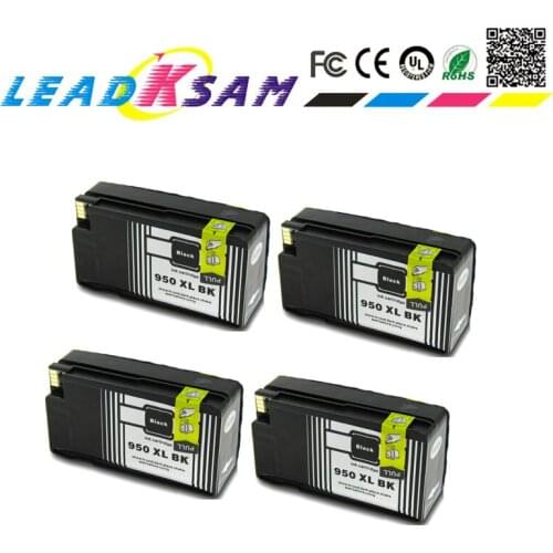 4x black compatible For HP 950XL HP 950 Ink Cartridges For HP Officejet Pro 8100 8600 8610 8615 8620 8625 251dw 276dw HP950