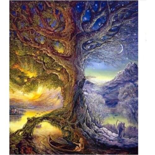 Tree of life diamond painting full square drill plant diamond dots wall decoration landscape wall art diamond drawing diy gift