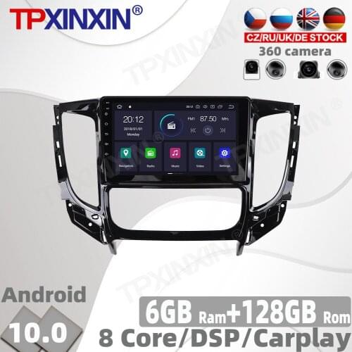 128GB PX6 10.0 Car Radio For Mitsubishi Pajero 2016 2017 2018 Multimedia Video Player Navigation GPS Android Auto 2din No DVD
