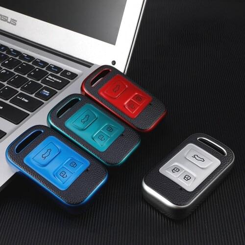 TPU Car Key Cover For Chery Tiggo 8 7 5X 2019 2020 Smart Keyless Remote Protect Case Car-Styling Fob Holder Accessories Keychain