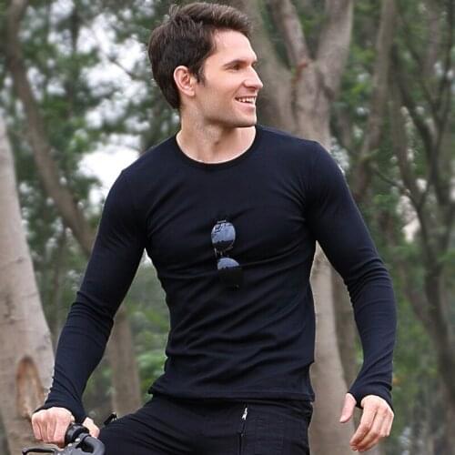 Elastic Fitness Training Long Sleeve Shirt Men Outdoor Sports Climbing Riding Breathable Military Tactical Army Fans Tops Shirts
