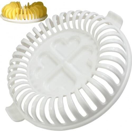Microwave Oven Kitchen Potato Fruit Crisp Chip Maker Slicer Baking Tray Tool