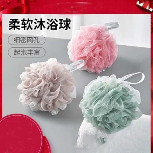 3Pcs/lot Soft Shower Mesh Foaming Sponge Bath Bubble Ball Body Skin Scrub Exfoliating Scrubber Back Brush Bathroom Shower Tools