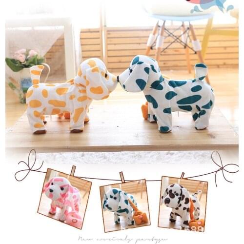 Creative Cute Smart Electric Concert Singing Dalmatians Doll Plush Toys Gift