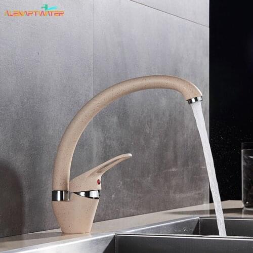 Kitchen Faucet Single Handle 360 Rotation Swivel Spout Deck Mounted Cold And Hot Sink Kitchen Water Sink Mixer Tap Faucets