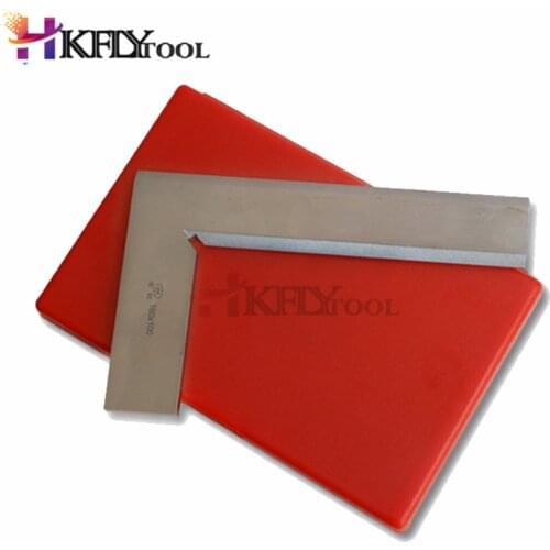 Silver Tone 160x100mm Try Square Ruler Bladed 90 degree Angle L Shaped Square 90 Degree Angle Blade Ruler Gauge Blade Measuring