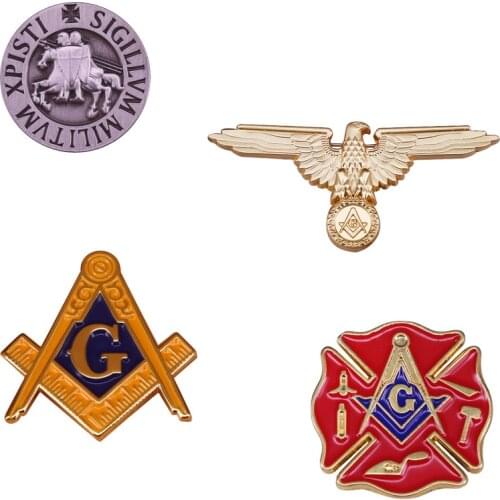 Masonic Lapel Pin Knights Templar Badges Mason Freemason Jewelry