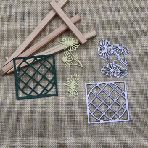 Metal Cutting Dies Butterfly Flower Square Football Frame Card Scrapbooking Stencil Cut Die For DIY Card Crafts Handmade