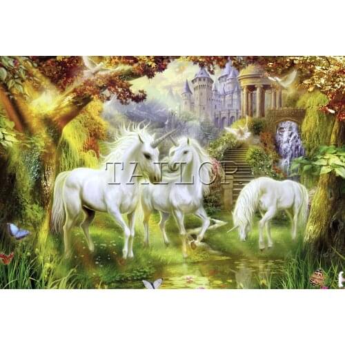 Mosaic cuadros full square embroidery Cross stitch 5d diamond painting set complet Dirll drawing horse unicorn butterfly bird 25