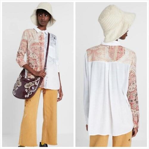 New Spanish Patchwork Print Shirt