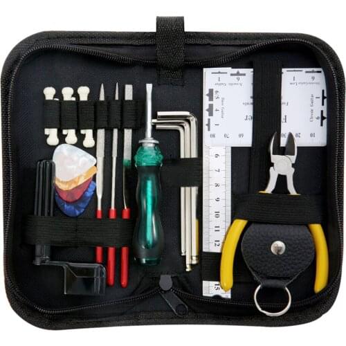 New Arrival W003 Guitar Cleaning Repair Installation Tool Kit Tuning Wrench String Changing Tool Set teat Kit